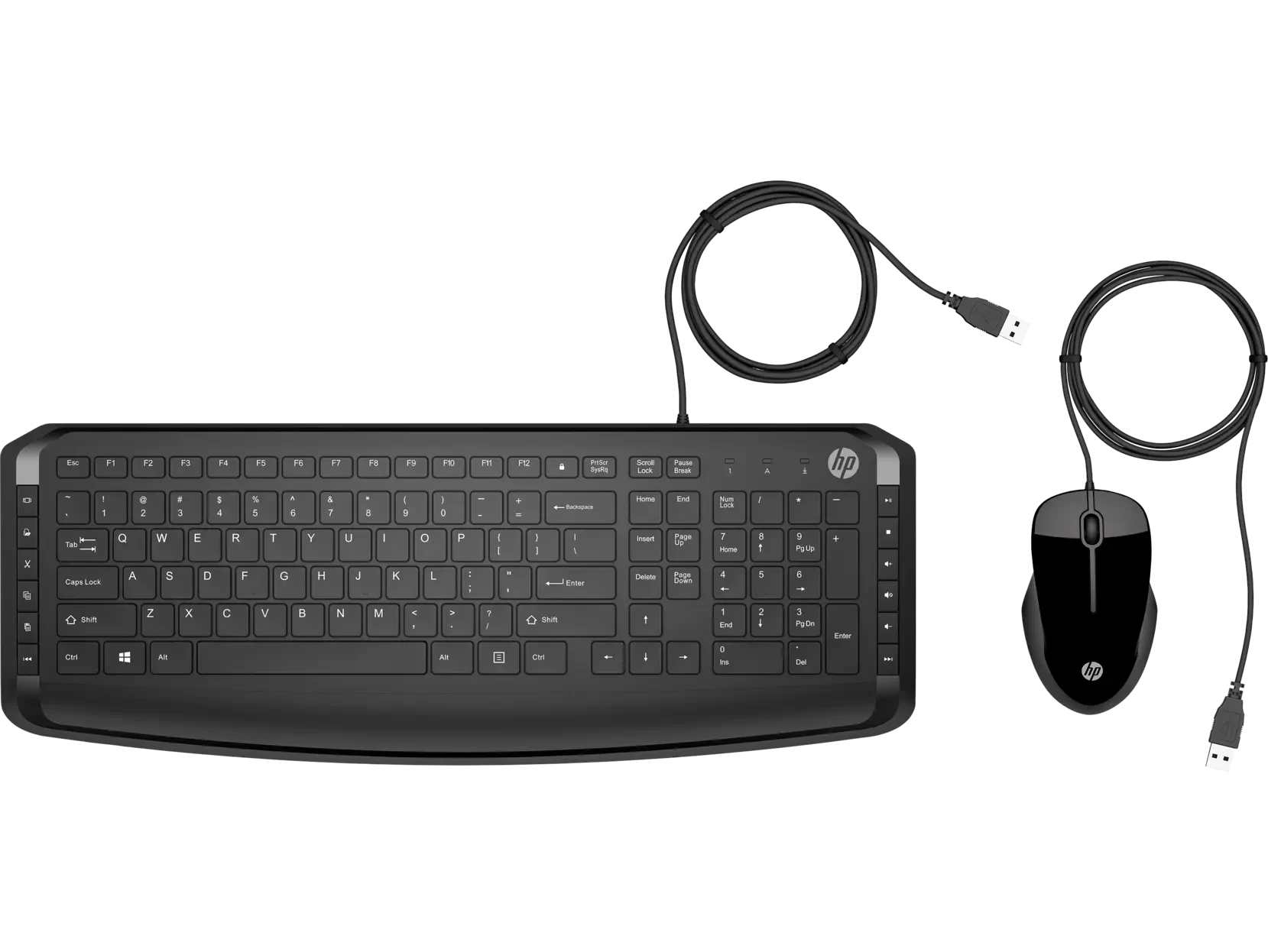 أتش بى كومبو لوحة مفاتيح و ماوس سلكى أسود - (9DF28AA)