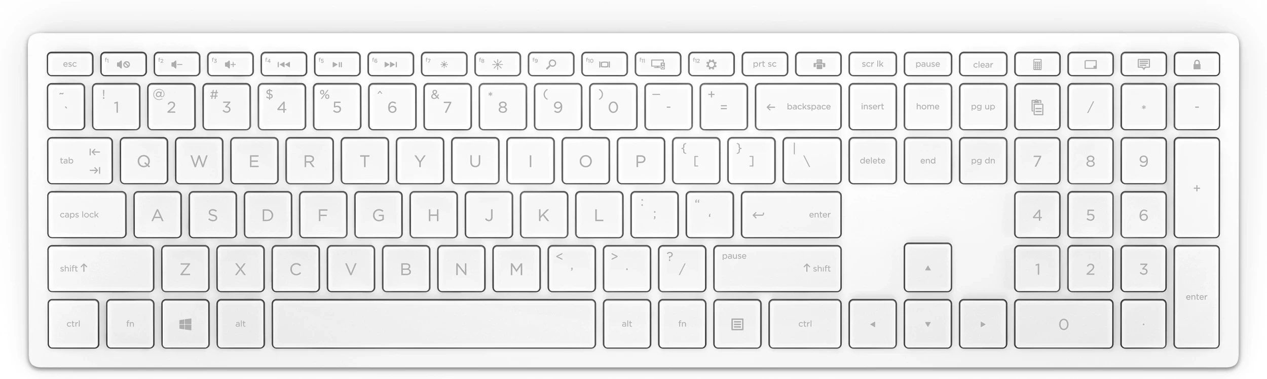 أتش بي Pavilion لوحة مفاتيح لاسلكي 600 أبيض - (4CF02AA)