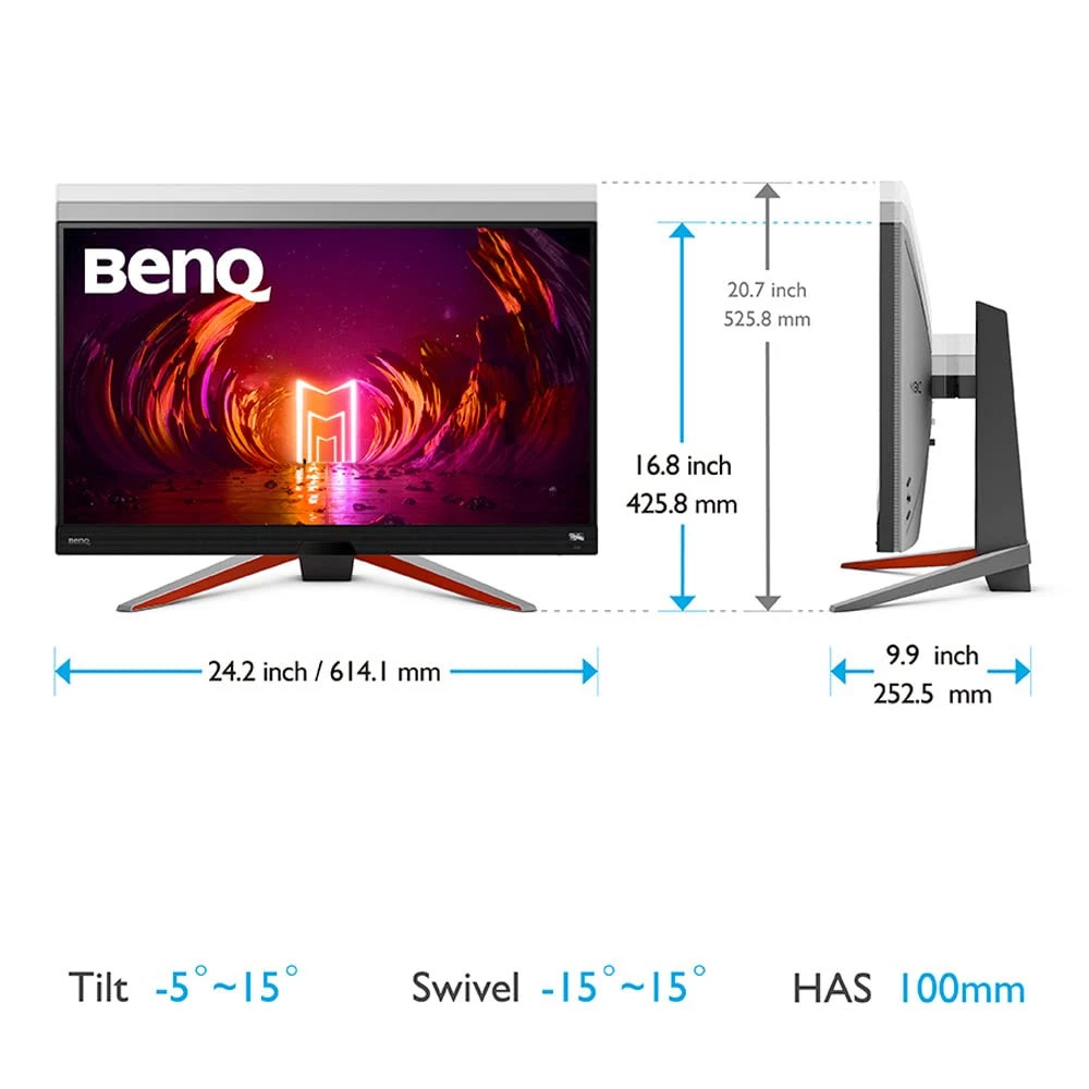 BenQ MOBIUZ Gaming Monitor EX2710S 27" inch IPS LED Panel 165Hz FHD 99% sRGB HDRi 1ms