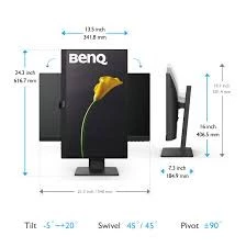 BenQ Eye-Care Monitor GW2485TC 24" inch IPS LED Panel 75Hz FHD USB C Charger, 1 HDMI, 1 DP, 3Y Warrenty